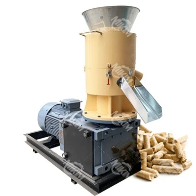 How does the sawdust pellet machine make pellets?